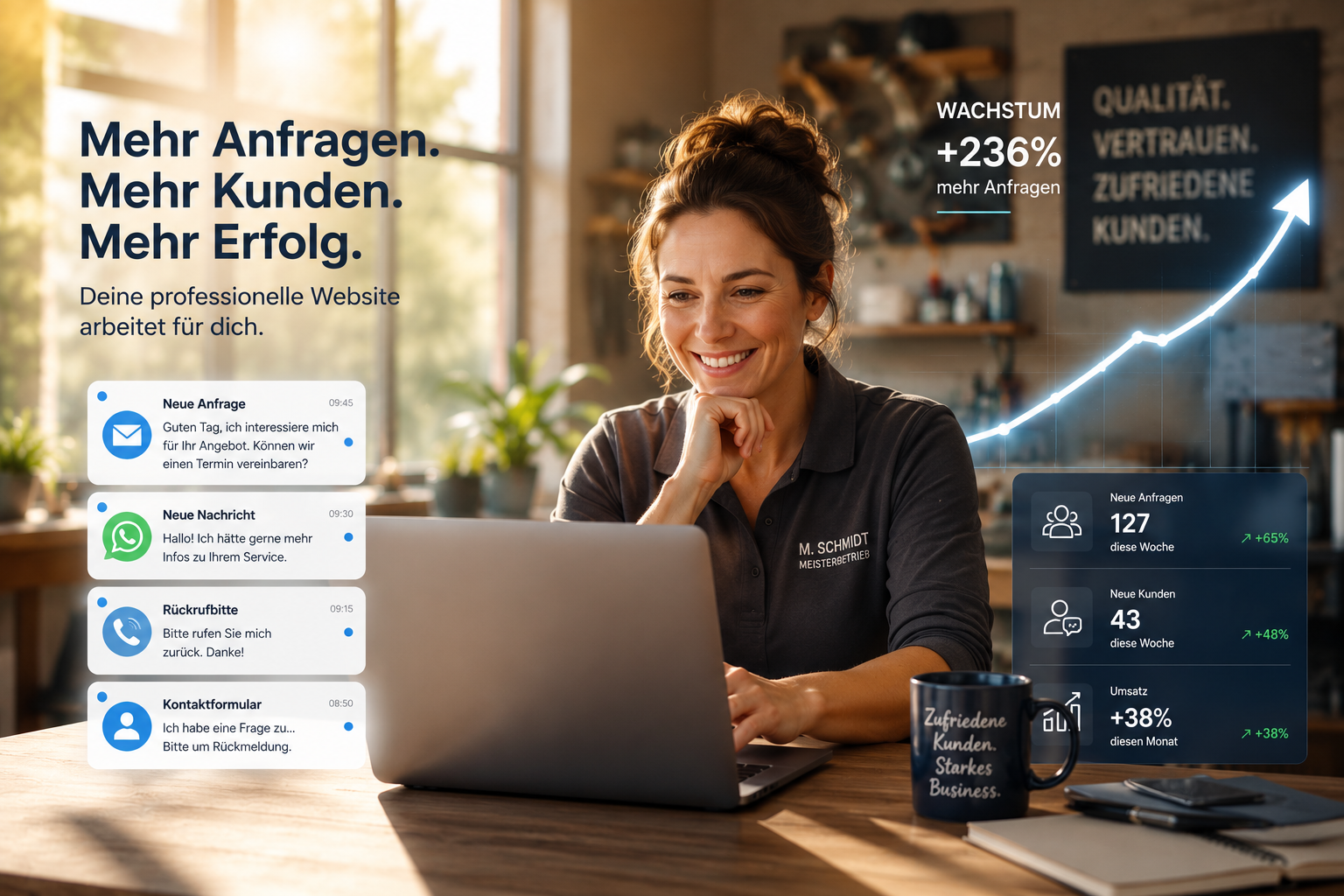 Mehr Erfolg durch professionelle Websites